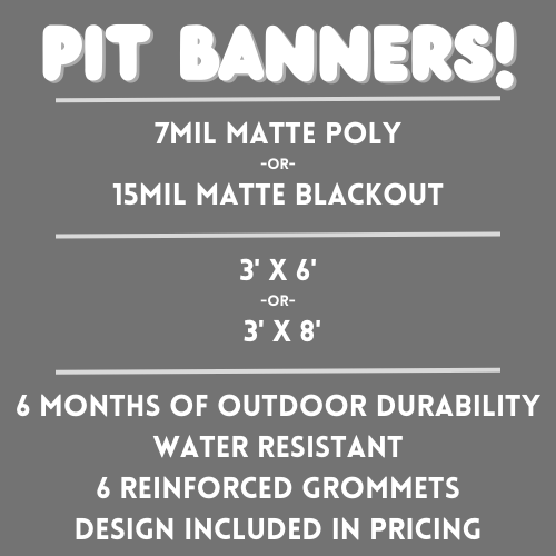 Pit Banners